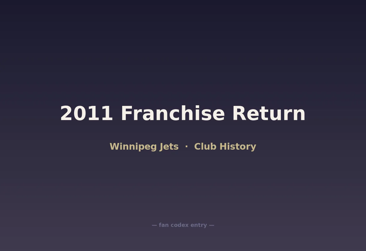 2011 Franchise Return